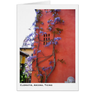 Clematis Ascona, Ticino Hälsningskort