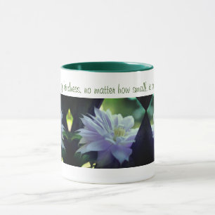 Clematis Flower Inspirational Kindness-citat Mugg