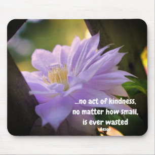 Clematis Flower Inspirational Kindness-citat Musmatta