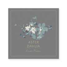 Clematis-Gult-Grått-färgade vattenfärgsblommor