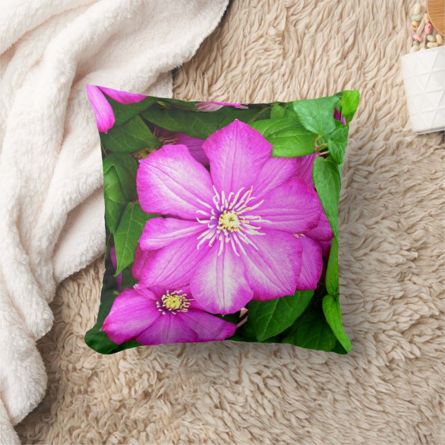 Clematis Kudde (Filt)