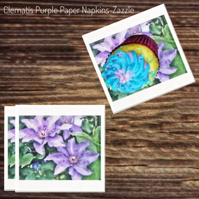 Clematis Lila Pappersservett (Skapare uppladdad)