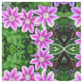 Clematis och Oregano Tyg