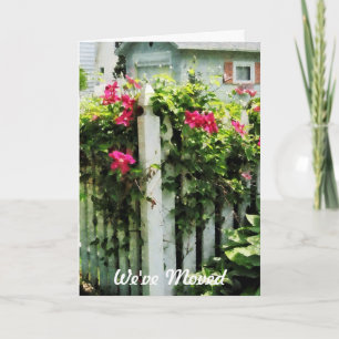 Clematis på staket - Vi har flyttat kort