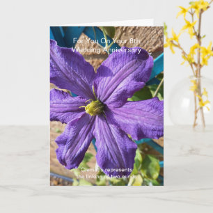 Clematis-Personligen 8:e Bröllop-årsdagen Kort