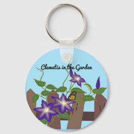 Clematis Vine i Garden Nyckelring