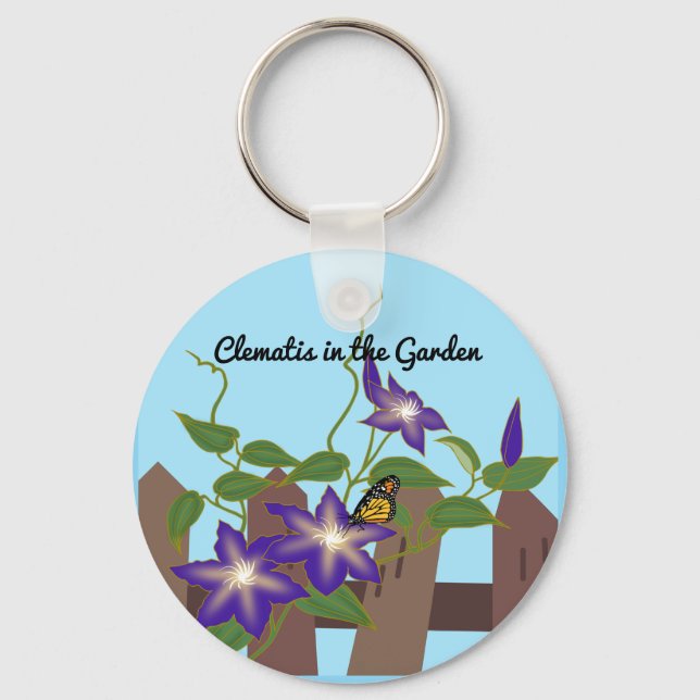 Clematis Vine i Garden Nyckelring (Framsida)