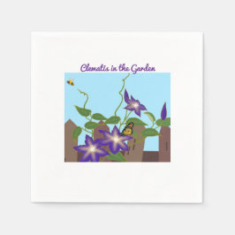 Clematis Vine in the Garden Pappersservett