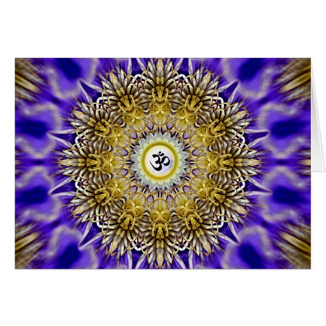 Clematisen Om Card Hälsningskort (Framsidan Horizontal)