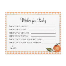 Clemenine Baby Shower - Önskemål för Baby