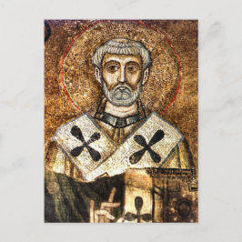 Clemens I Byzantine Mosaic Ortodox Icon Vykort