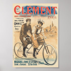 Clément Paris Vintage Affisch 1895