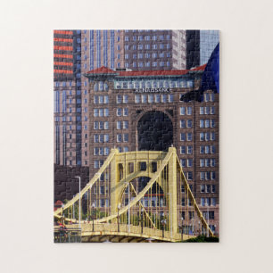 Clemente Bridge Pittsburgh-Skyscraper, sommardag Pussel