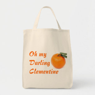 clementine livsmedel tockväska tygkasse