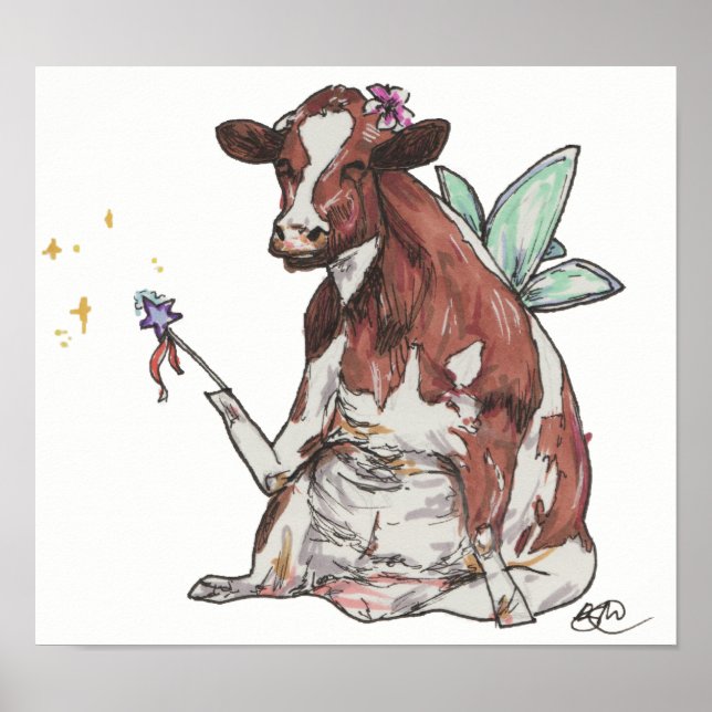 Clementine the Fairy Cow Poster (Framsidan)