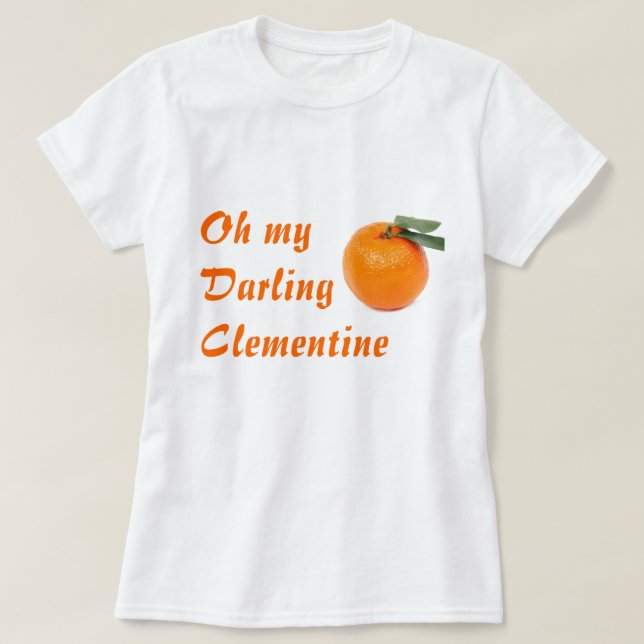 clementineskjorta t shirt (Design framsida)
