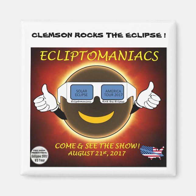 CLEMSON ECLIPSE MAGNET (Framsidan)