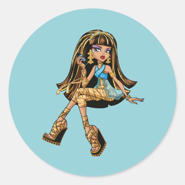 Cleo Sticker Runt Klistermärke (Framsida)