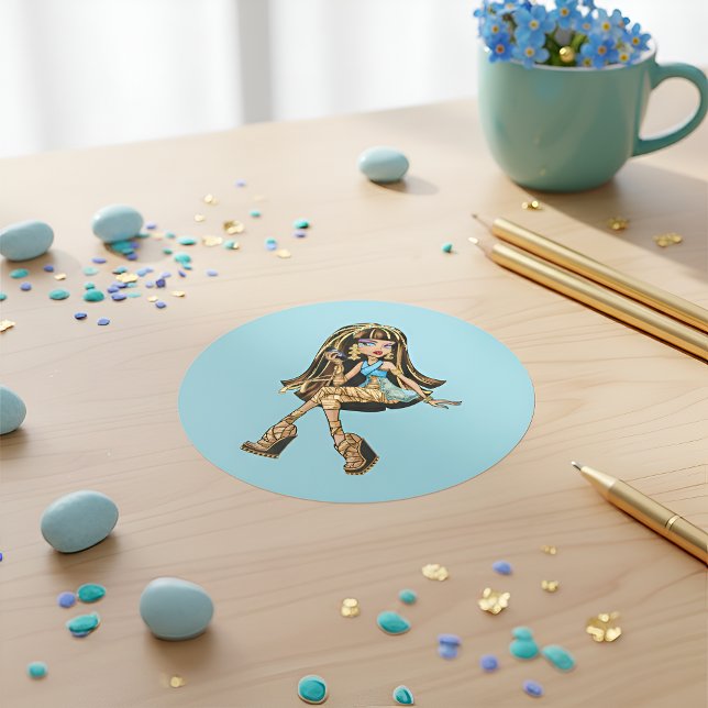 Cleo Sticker Runt Klistermärke (Skapare uppladdad)