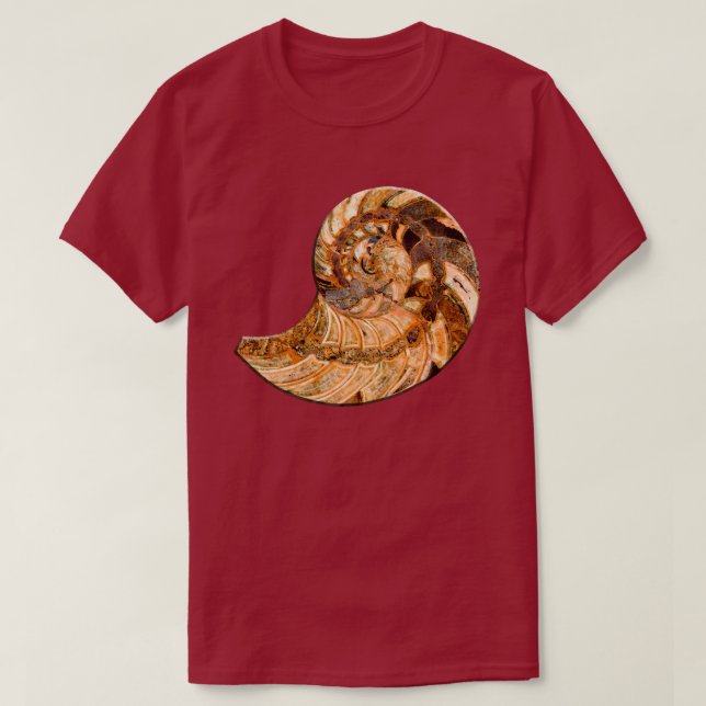 Cleoniceras Cleon Ammonit Fossil T Shirt (Design framsida)