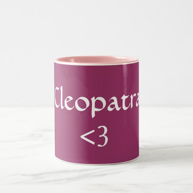 Cleopatra, <3 Två-Tonad mugg (Center)