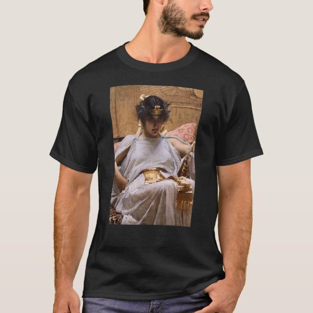 Cleopatra av John William Waterhouse T Shirt (Framsida)