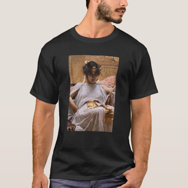 Cleopatra av John William Waterhouse T Shirt (Framsida)