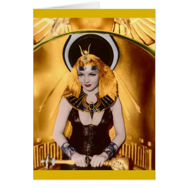 Cleopatra Claudette 1934 Colbert OBS Kort (Framsidan)