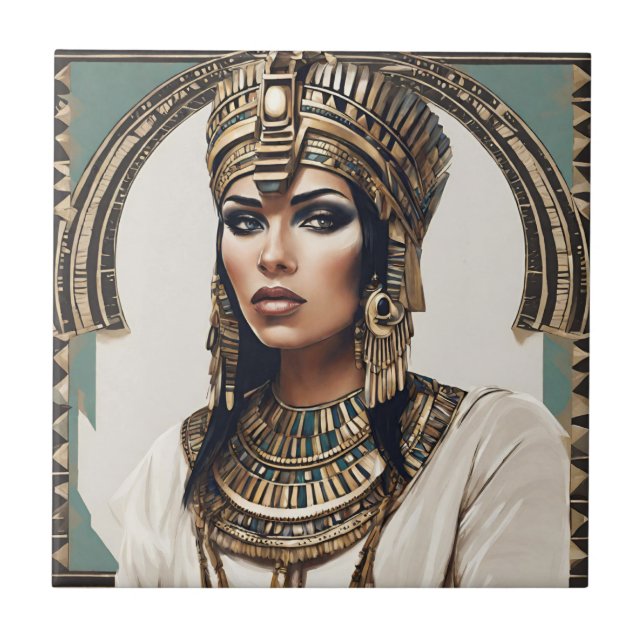Cleopatra - Drottning av Egypten Kakelplatta (Framsidan)