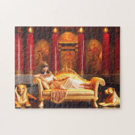 Cleopatra Drottning Fantasy Forntida Egyptisk Kung Pussel