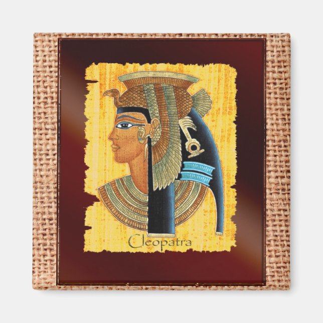"Cleopatra" Egyptian Art Magnets Magnet (Framsidan)