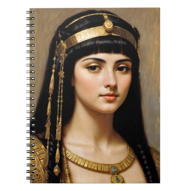 Cleopatra Egyptian Queen Art Anteckningsbok (Framsidan)