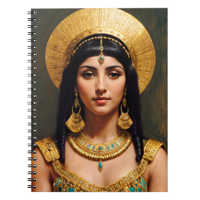 Cleopatra Egyptian Queen Pharaoh Art Anteckningsbok (Framsidan)