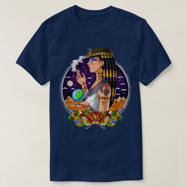 Cleopatra Egyptian Queen T Shirt (Design framsida)