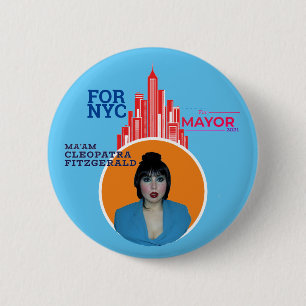 Cleopatra Fitzgerald för NYC Mayor 2021 Knapp