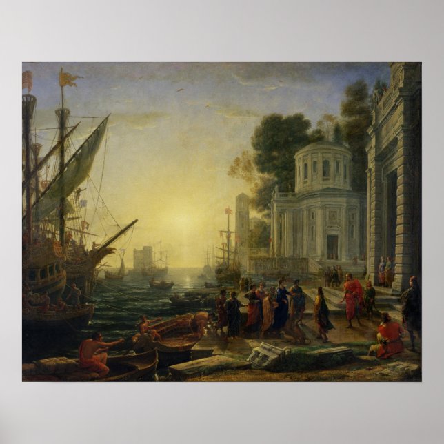 Cleopatra ilandstigning i Tarsus, 1642 Poster (Framsidan)