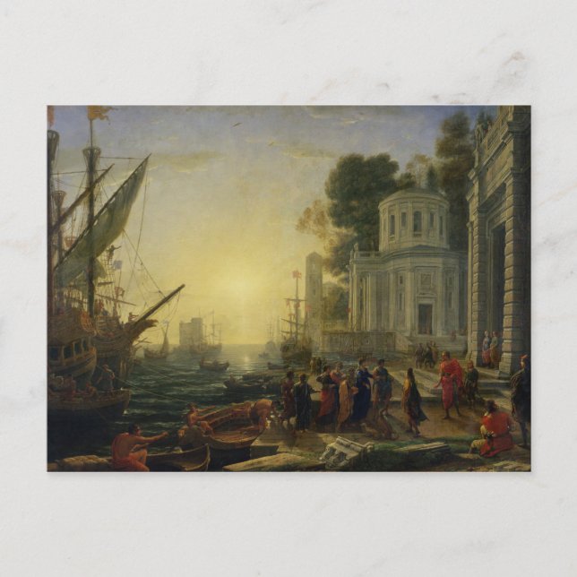 Cleopatra ilandstigning i Tarsus, 1642 Vykort (Framsida)