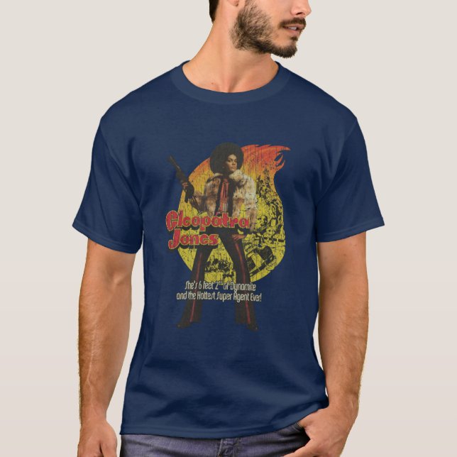 Cleopatra Jones 1973 shirt Blaxploitation T (Framsida)