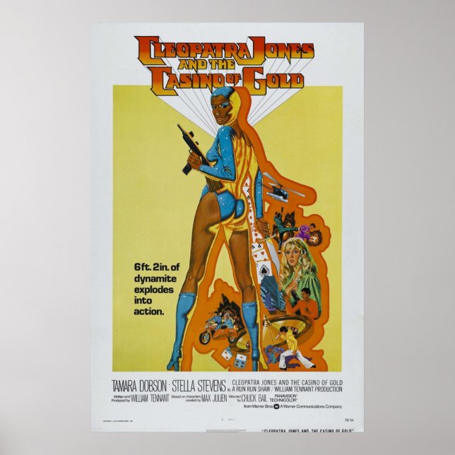 Cleopatra Jones och kasinot i Guld Grönt Poster (Framsidan)