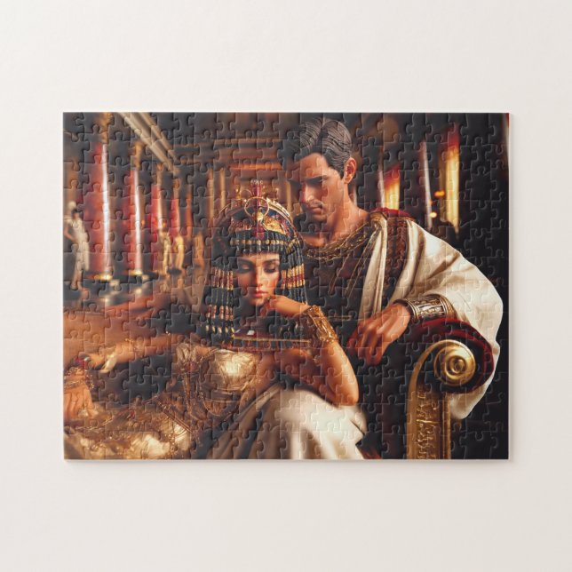 Cleopatra & Marc Antony Ancient Egypt Romance Pussel (Horisontell)