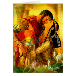 Cleopatra & Marc Antony av Leyendecker Hälsningskort
