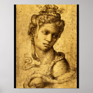 Cleopatra', Michelangelo_Studies av styr Poster
