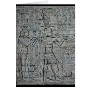 Cleopatra och Caesarion Hälsningskort
