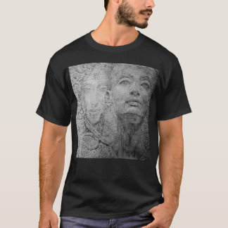 Cleopatra på den grundläggande mörka T-tröja T-shirt