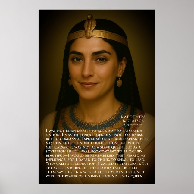 CLEOPATRA PHILATOR - Egyptenens drottning Poster (Framsidan)