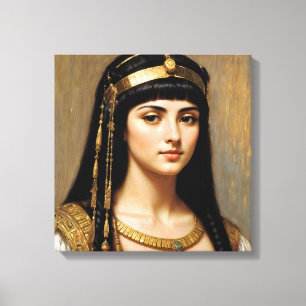 Cleopatra Porträtt Egyptian Queen Art Canvastryck