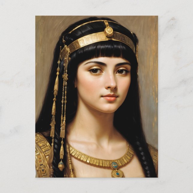 Cleopatra Porträtt Egyptian Queen Vykort (Framsida)