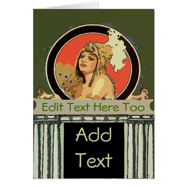 Cleopatra Redigera text Hälsningskort (Framsidan)