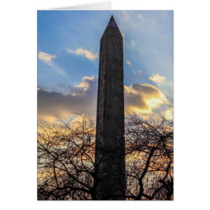Cleopatra’s Nål/Obelisk in Central Park Hälsningskort