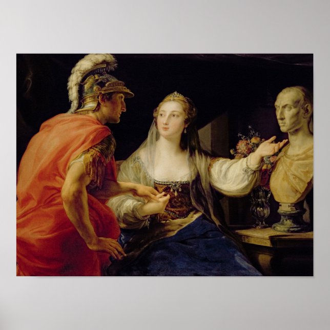 Cleopatra showing Octavius the bust of Julius Poster (Framsidan)